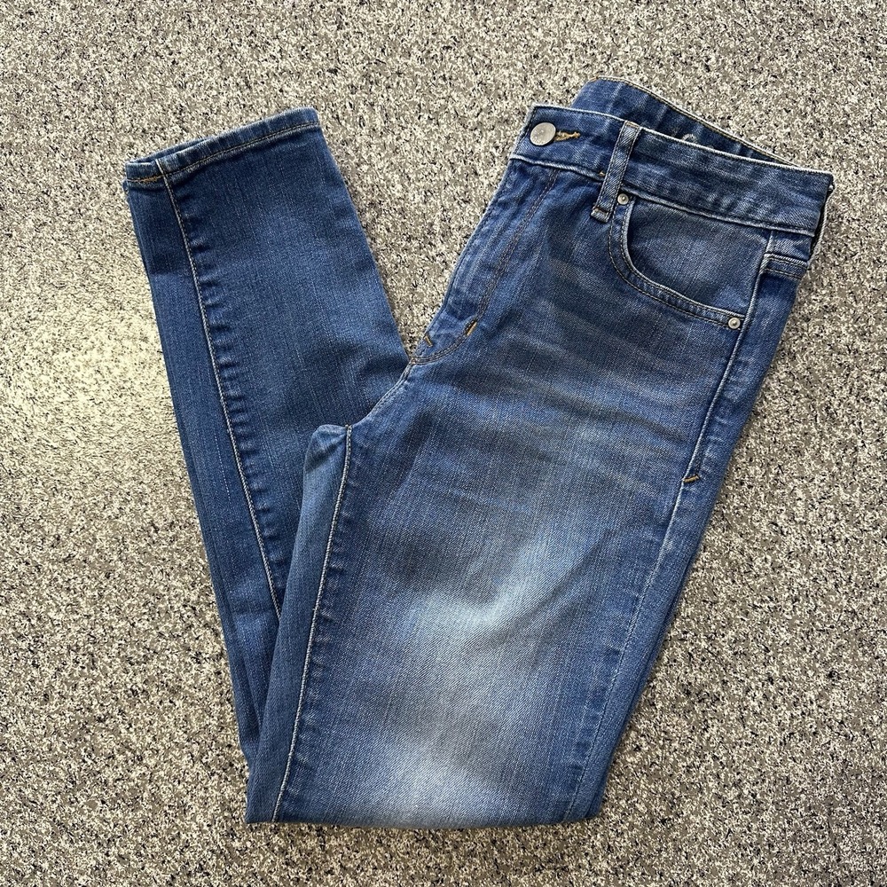 Gap 1969 High Rise Skinny Jeans Womens 27x27 Short Windward Wash Stretch Denim